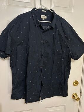 Julian & Mark, Keenan Short Sleeve Shirt, 3XL-short, Blue